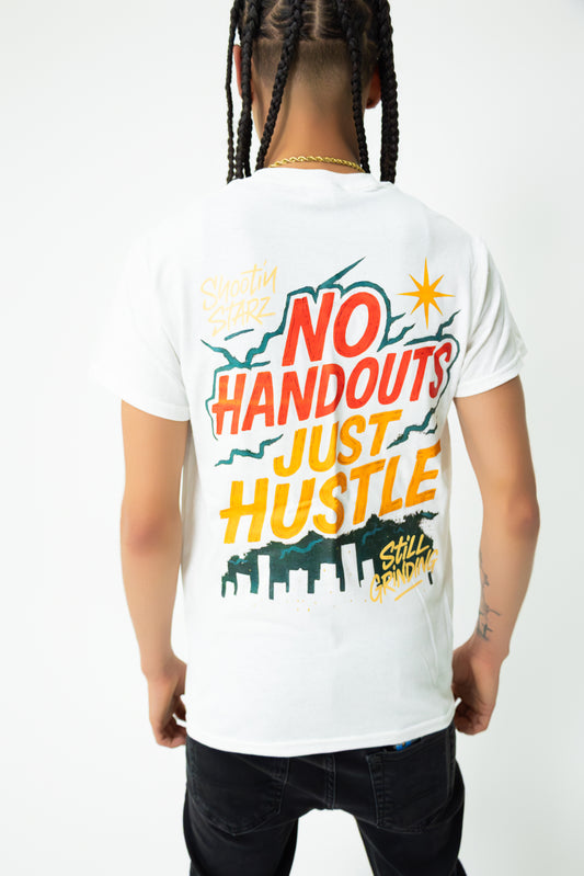 No Handouts Just Hustle Crew T Shirt