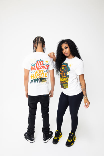 No Handouts Just Hustle Crew T Shirt