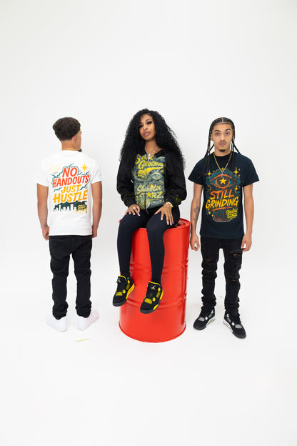 No Handouts Just Hustle Crew T Shirt